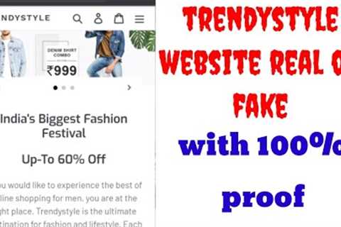 Trendystyle website real Or fake