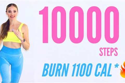 10000 Step Challenge For Weight Loss 🔥/ 10k Step Workout / Cardio Exercises At Home