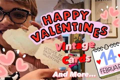 “Happy Valentines”| VINTAGE VALENTINES | EPHEMERAL | VINTAGE CARDS | KITSCH | UNBOXING | COLLECTOR