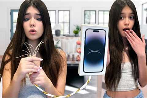 BIRTHDAY PRESENT MYSTERY STRING CHALLENGE | Emily and Evelyn