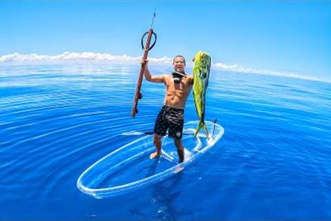 Catch And Cook In A Transparent Kayak