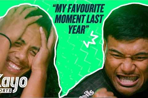 Footy stars react to the best moments from last season | NRL | Kayo Sports