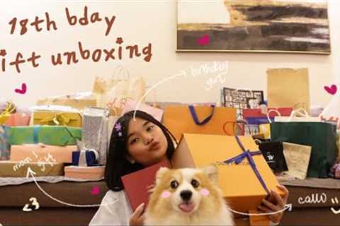 unboxing my 18th bday gifts ❦