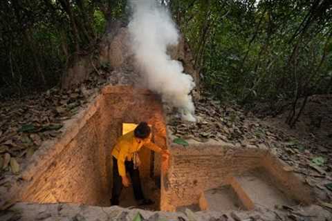 Build The Most Amazing Underground Villa Using Ancient Skills