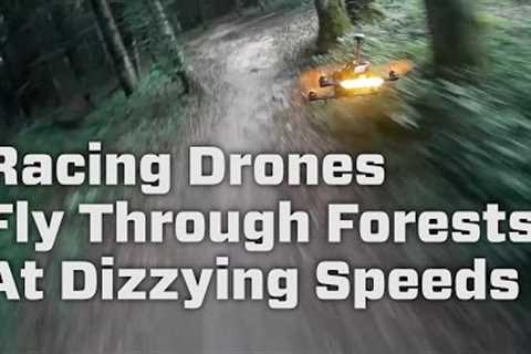 Racing Drones Fly Through Forests At Dizzying Speeds