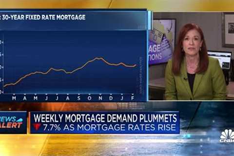 Weekly mortgage demand plummets 7.7% as rates rise