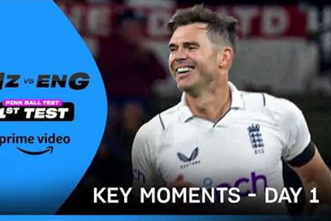 NZ vs Eng | 1st Test - Day 1 | Key Moments | Prime Video India