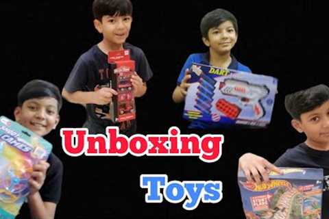 ASMR | Unboxing brand new different toys and accessories || Ali's Family || #alisfamily