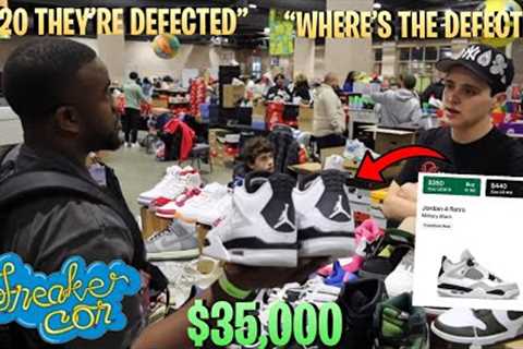HE TRIED TO SELL ME DEFECTED JORDAN 4 MILITARY’S! *$35,000 Cash Out At Sneaker Con Philly*
