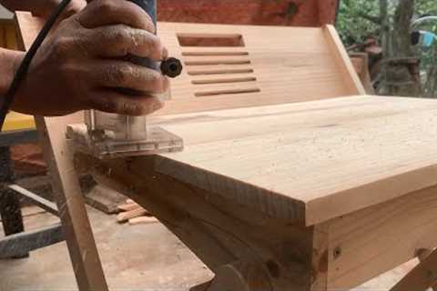 Excellent Woodworking Ideas // How To Make A Simple But Super Beautiful And Convenient Study Table