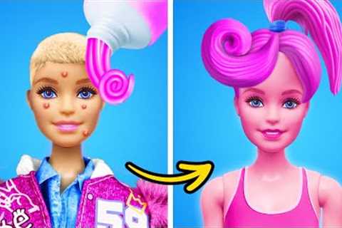 CUTE DOLL TRANSFORMATION TO MOMMY LONG LEGS || New Ideas &amp; Mini Crafts for Dolls by 123 GO!