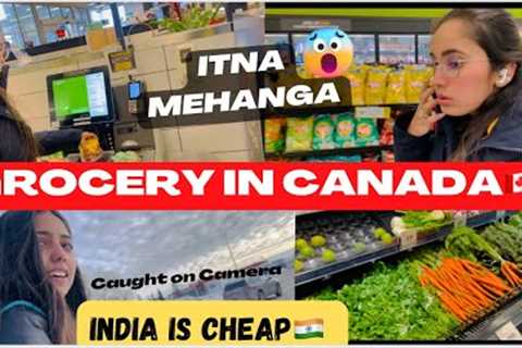 Grocery shopping in Canada🇨🇦| India is cheap😱|Struggles of International students in Canada🇨🇦