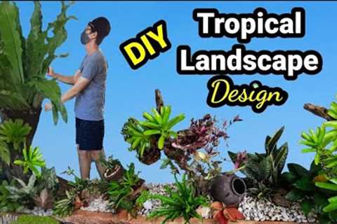 Creative Tropical Landscaping Design/DIY/From Start to Finish 2023 (Philippines)