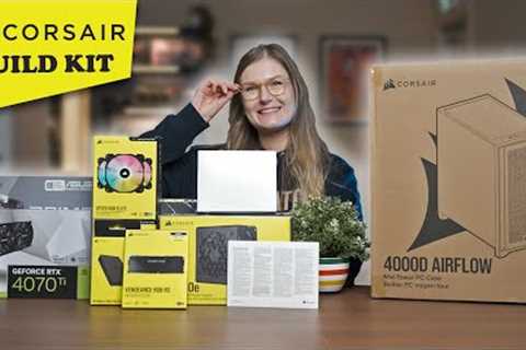 My Noob Wife Builds CORSAIR's NEW Gaming PC Kit