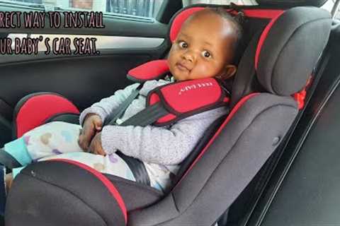 How I Install Baby Jianna's Car Seat// Vlog// Both Forward and Rear Facing