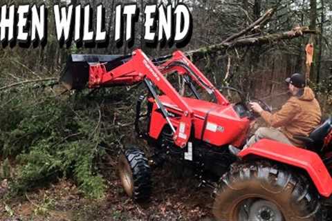 HOMESTEADING THE WORK NEVER ENDS | off-grid cabin, tiny house build how-to homesteading DIY Tractor