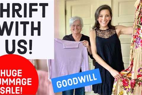 Goodwill HAUL - Thrift With Us! Thrift Store Shopping for vintage and fashion!