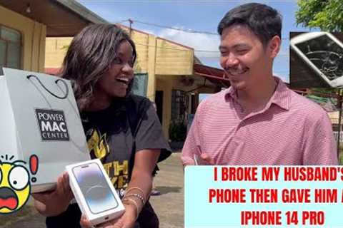 SURPRISE PRANK!!! MY HUSBAND’S REACTION TO GIFTING HIM AN IPHONE   -Unboxing IPhone 14 pro