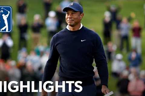 Tiger Woods shoots 2-under 69 | Round 1 | Genesis | 2023