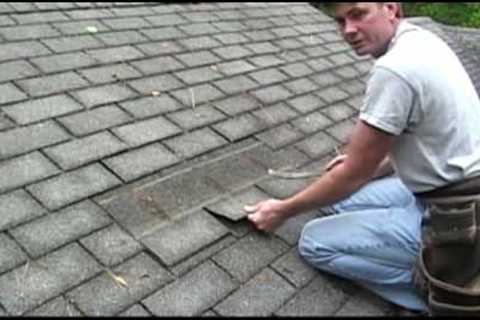 How to remove shingles to do a repair