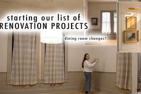 starting our RENOVATION PROJECTS *design changes to the DINING ROOM?* | XO, MaCenna Vlogs