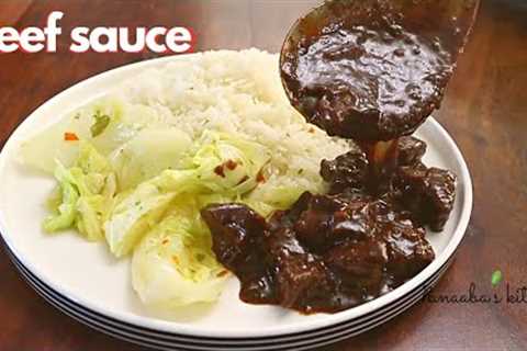 Tasty Beef Sauce Recipe - make this simple beef sauce recipe under 30mins.