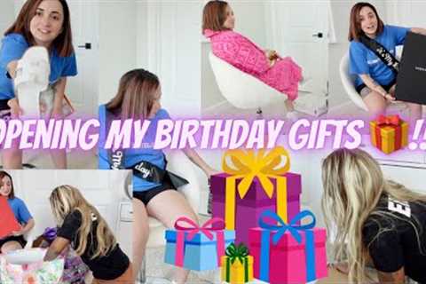 OPENING MY BIRTHDAY GIFTS 🎁!!! *I’M SPOILED* 🥰💜