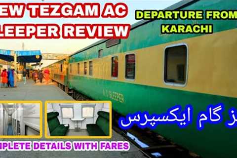 NEW TEZGAM EXPRESS AC SLEEPER REVIEW | 7 UP TEZGAM TRAIN DEPARTURE | CNR &amp; CFI AC SLEEPER..
