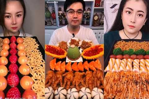 ASMR food eating show. food challenge 99
