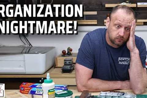 Making a Project to Fix my Home Office Disaster! | Woodworking Projects