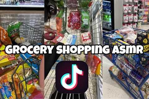 Grocery shopping asmr tiktok compilations | ASMR grocery shopping with me tiktok compilation