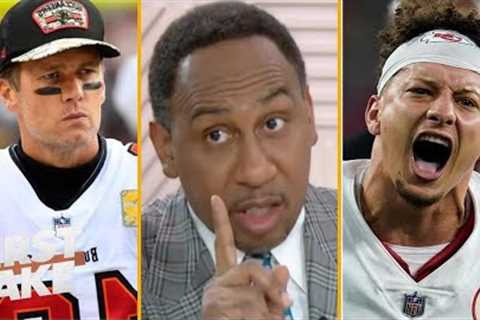 Patrick Mahomes  is already top 3 QB of all-time; Tom Brady is an all-time great Stephen A.