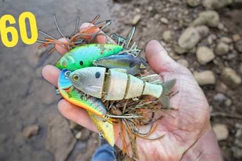 I found $60 worth of free fishing lures in a drained lake!