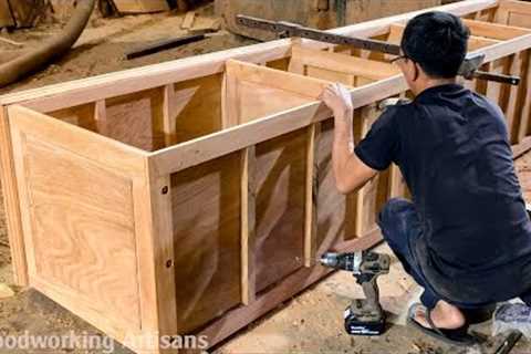 Excellent Furniture Processing Skills - Very Beautiful &amp; Simple TV Shelf Construction