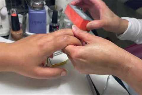 Spa Manicure | Step by Step | Short Nude Nails