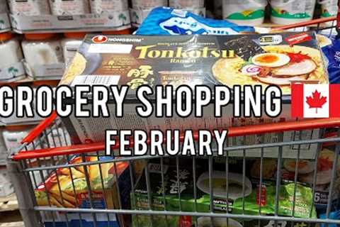 Grocery Shopping Compilation in Canada 🛒Summary of February grocery shopping