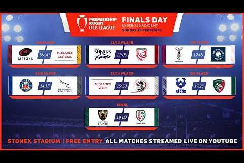 🔴 LIVE | Under-18s Finals Day | Gallagher Premiership Rugby