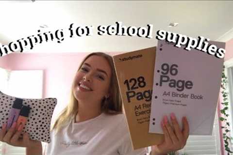 School supplies shopping 2020 // haul + vlog