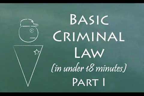 Understand Criminal Law in 18 Minutes (Part I)