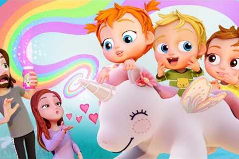 BABY ADLEY CARTOON!!  Magic Puffs turn kids into Babies! a crazy morning of diapers and dad day care