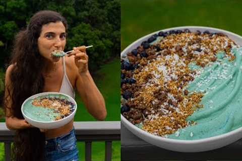 The ONE MEAL I Can't Live Without 🫐 Superfood Mermaid Protein Smoothie Bowl 🍌 Raw Vegan Recipe..