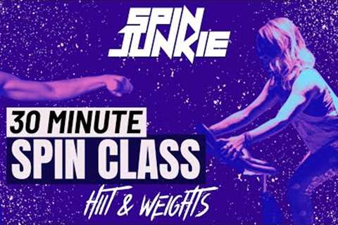 30 MINUTE WEIGHTS &amp; HIIT SPIN CLASS [RHYTHM CYCLE]