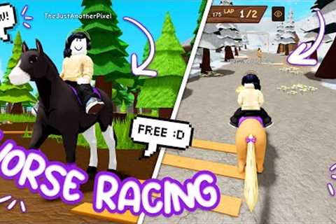 Trying NEW Horse Game on Roblox! 🏇 Horse Racing Club