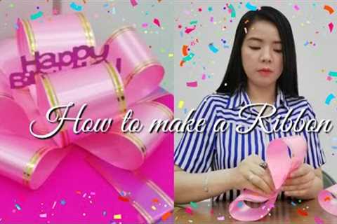 How to make a big ribbon for your gift box