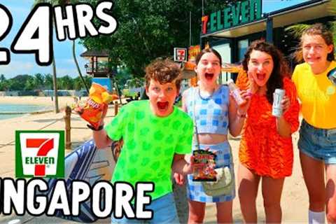 EATING ONLY 7 ELEVEN FOODS IN SINGAPORE FOR 24HRS w/Norris Nuts