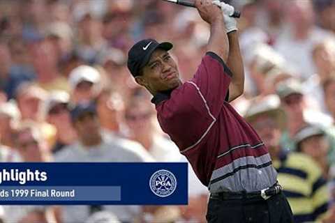 Highlights from Tiger Woods' WINNING 4th Round | PGA Championship 1999