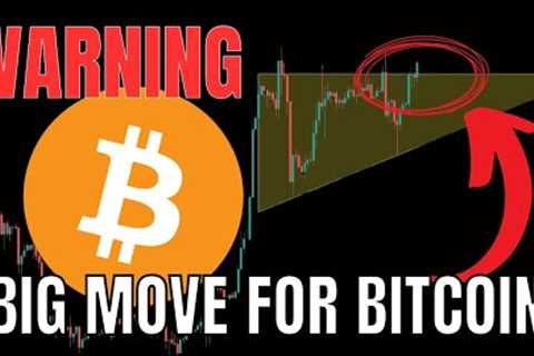 WARNING: HUGE MOVE FOR BITCOIN IMMENIENT?!!?!?