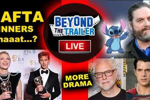 BAFTA Winners 2023, NEW DRAMA James Gunn Henry Cavill Superman, Zach Galifianakis Lilo &amp; Stitch