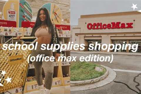 college school supplies shopping vlog + giveaway 2022 | office max