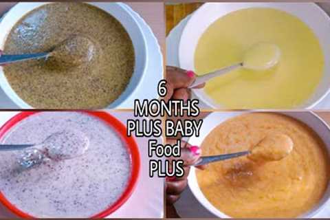 6 MONTHS PLUS 1 YEAR BABY Food 4 in 1 Recipe//WEIGHT GAIN FOODS